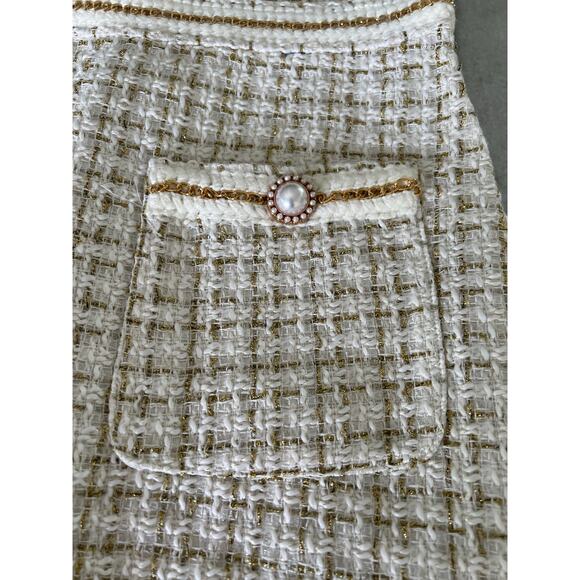 Simply Southern Retro Look Boucle Mini Dress Woman’s Size Medium Pockets - Picture 9 of 14